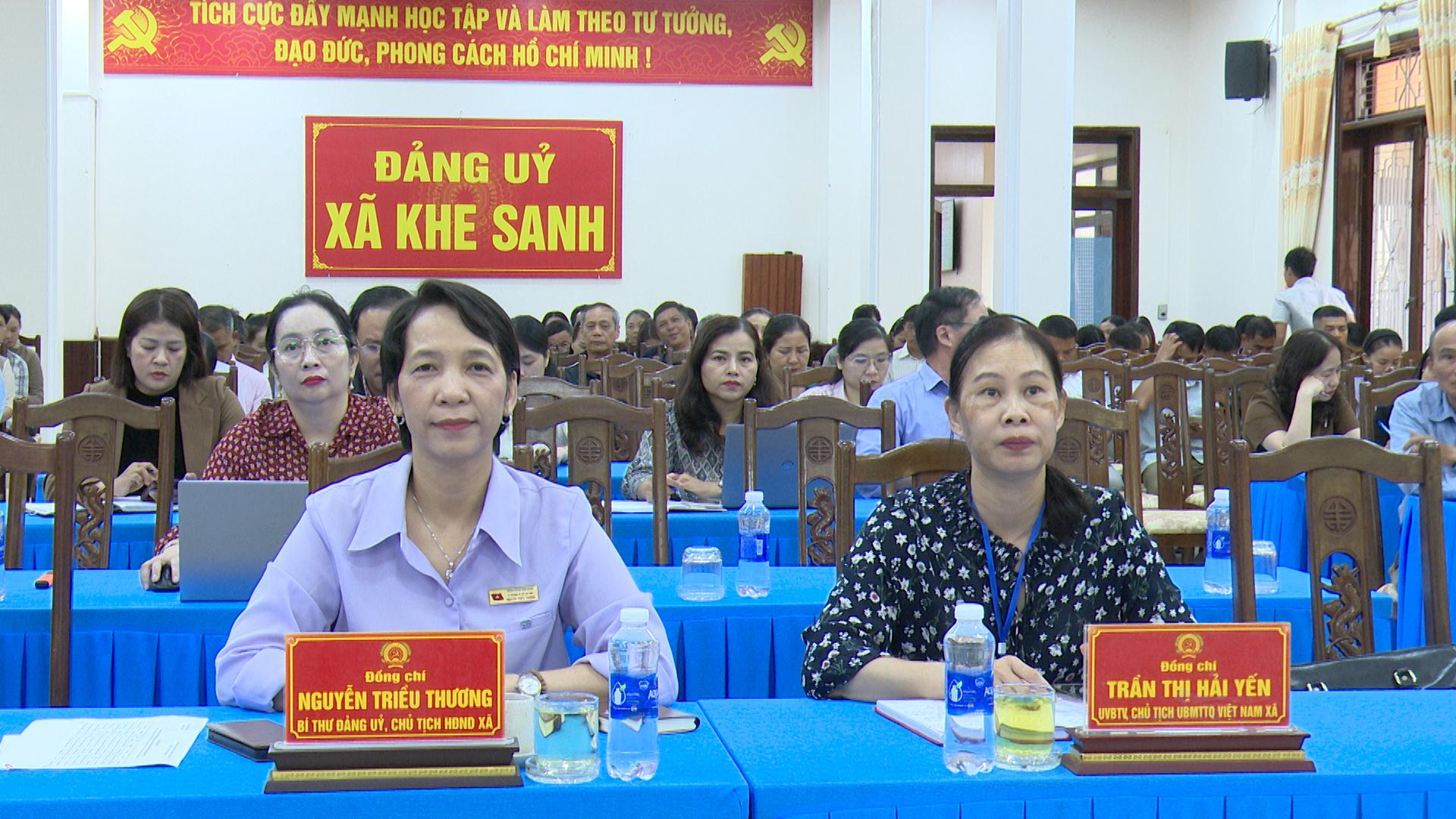 XÃ KHE SANH THAM DỰ HỘI NGHỊ QUÁN TRIỆT, TRIỂN KHAI NGHỊ QUYẾT HỘI NGHỊ TRUNG ƯƠNG 4 KHÓA XIV