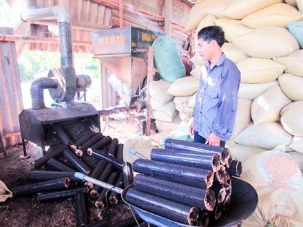 Làm giàu từ vỏ trấu