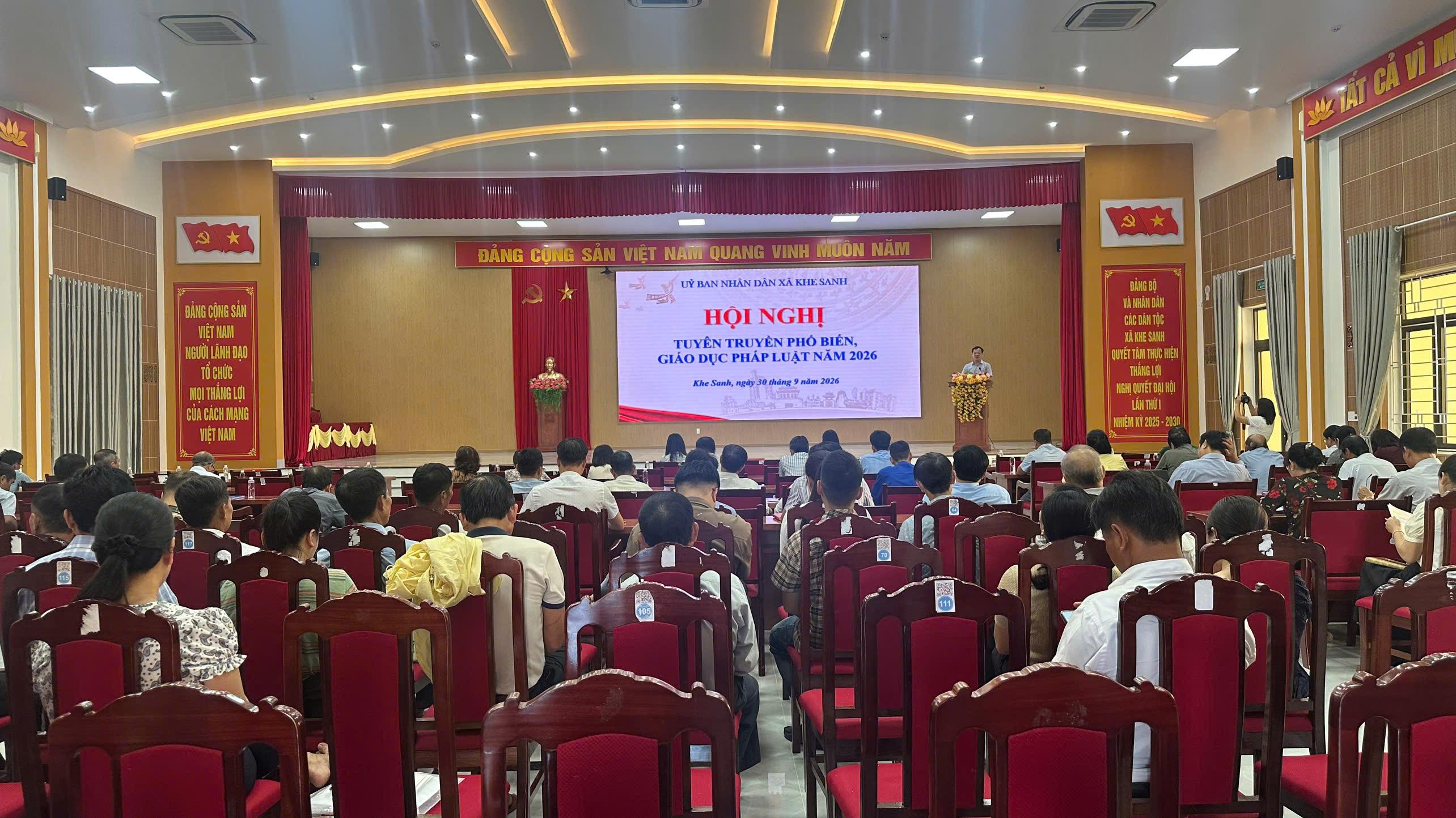 Hội nghị tuyên truyền, phổ biến, giáo dục pháp luật năm 2026