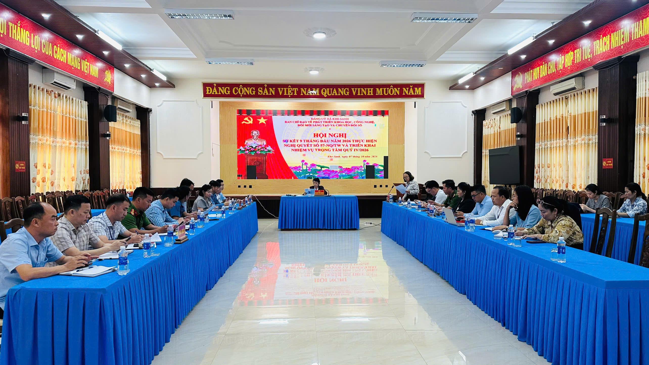 Hội nghị sơ kết 9 tháng thực hiện Nghị quyết số 57-NQ/TW