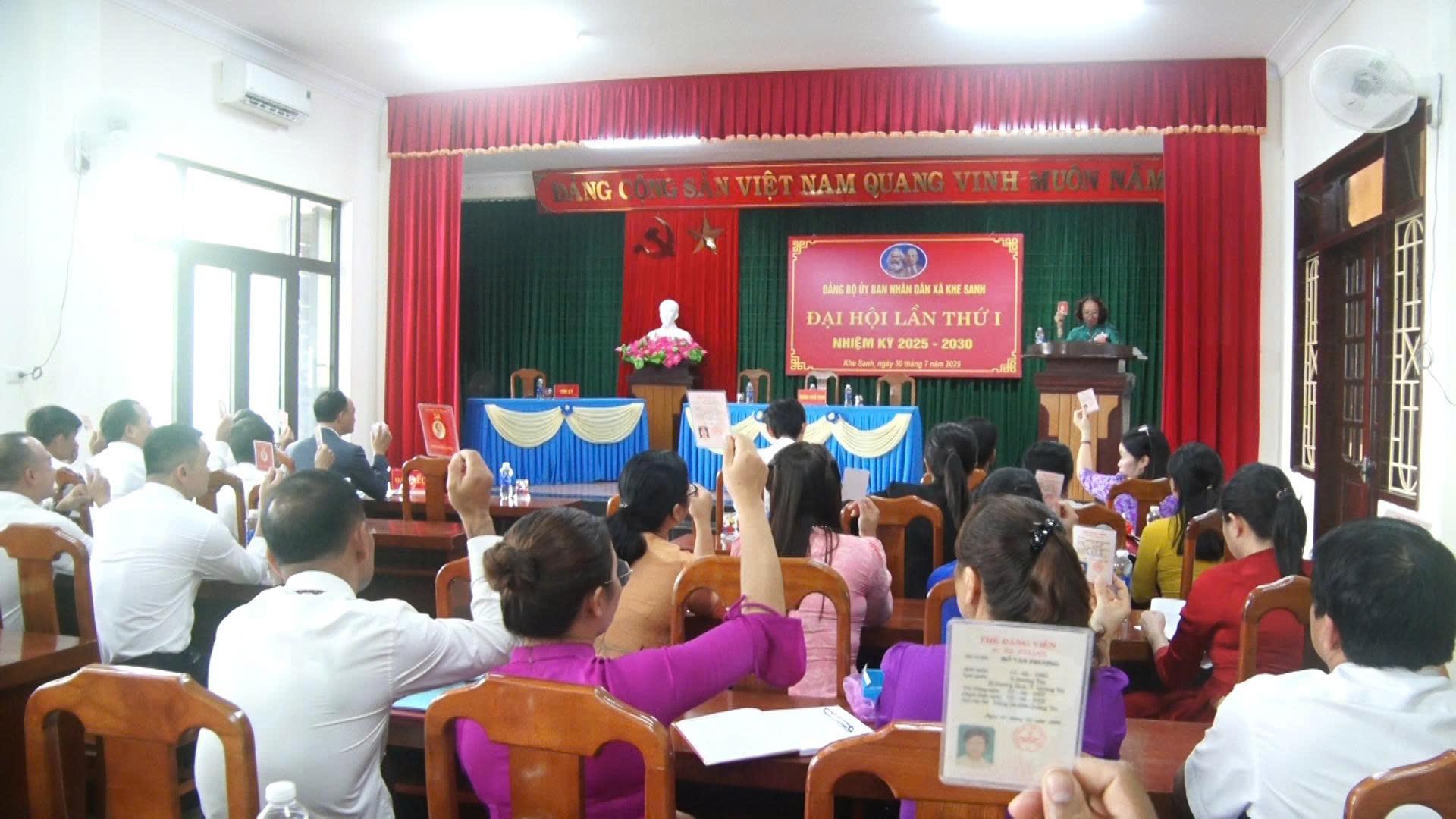 Đại hội Đảng bộ UBND xã Khe Sanh, nhiệm kỳ 2025-2030